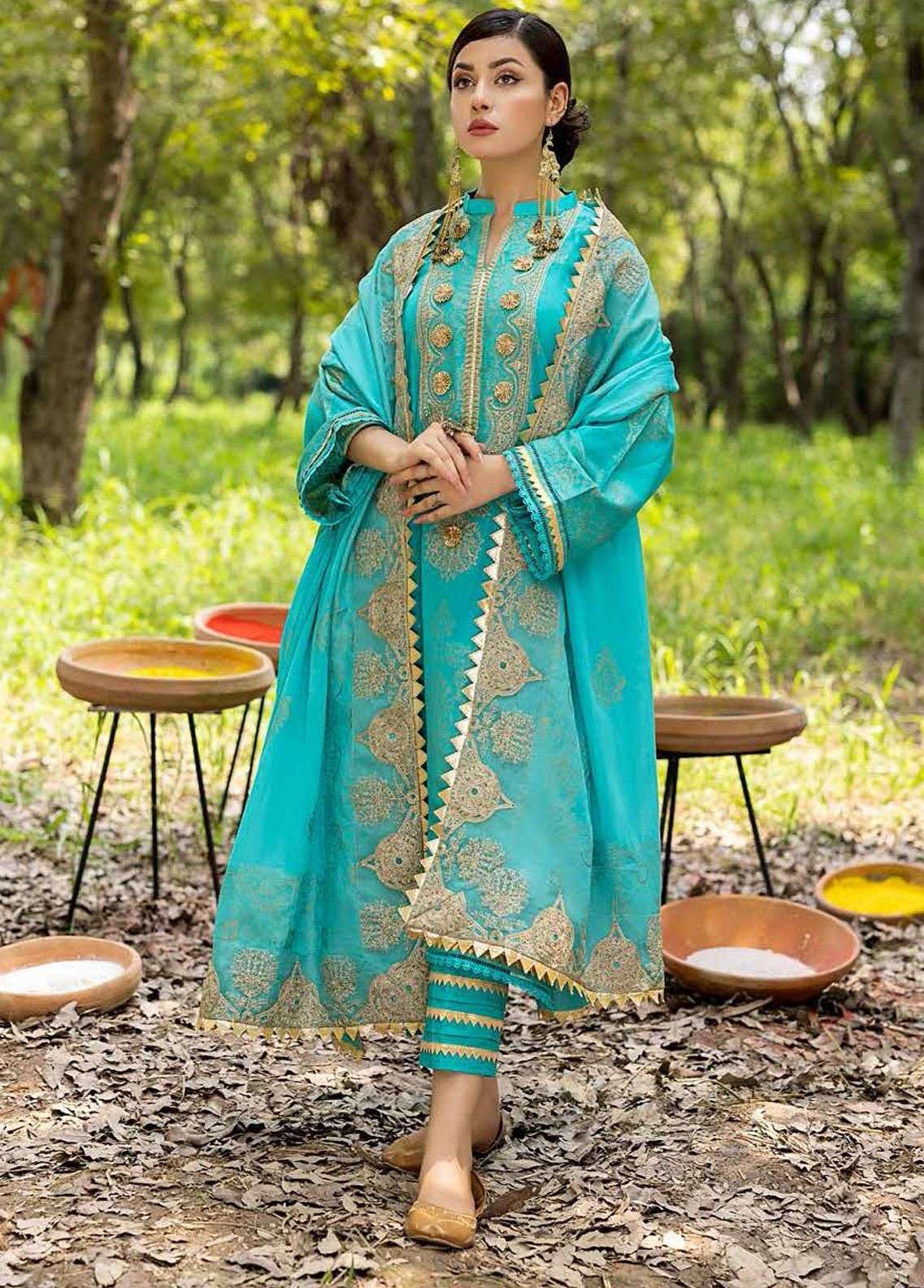 CHARIZMA EMBROIDERED CAMBRIC JACQUARD